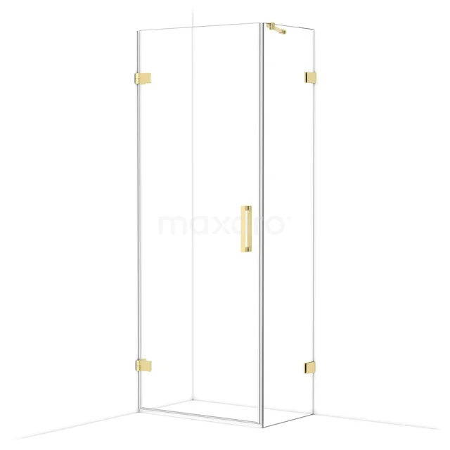 Diamond Duschkabine | 80x50 cm Helles Gold Drehtür Rechteck CDA210805220LG Diamond Duschkabine | 80x50 cm Helles Gold Drehtür Rechteck CDA210805220LG