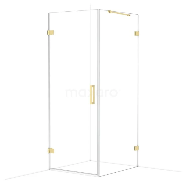 Diamond Douchecabine | 90x80 cm Lichtgoud Helder glas Draaideur Rechthoek CDA210809220LG Diamond Douchecabine | 90x80 cm Lichtgoud Helder glas Draaideur Rechthoek CDA210809220LG