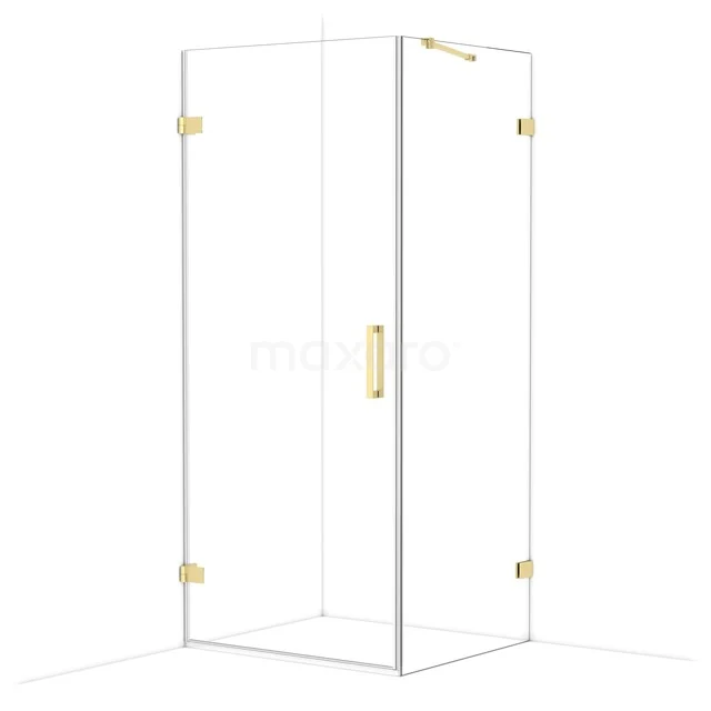 Diamond Shower enclosure | 90x80 cm Light gold Clear glass Pivot door Rectangle CDA210908220LG Diamond Shower enclosure | 90x80 cm Light gold Clear glass Pivot door Rectangle CDA210908220LG