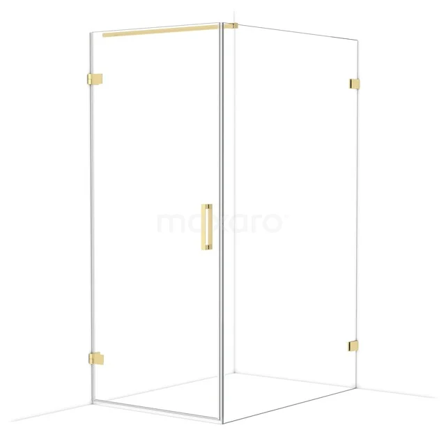 Diamond Duschkabine | 130x90 cm Helles Gold Drehtür Rechteck CDA210913120LG Diamond Duschkabine | 130x90 cm Helles Gold Drehtür Rechteck CDA210913120LG