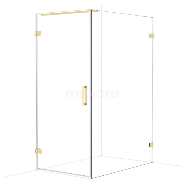 Diamond Duschkabine | 140x90 cm Helles Gold Drehtür Rechteck CDA210914120LG Diamond Duschkabine | 140x90 cm Helles Gold Drehtür Rechteck CDA210914120LG