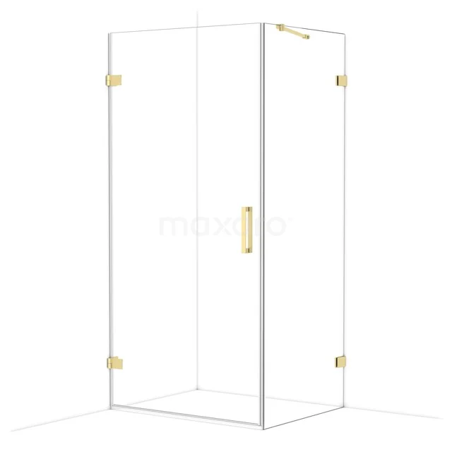 Diamond Douchecabine | 100x80 cm Lichtgoud Helder glas Draaideur Rechthoek CDA211008220LG Diamond Douchecabine | 100x80 cm Lichtgoud Helder glas Draaideur Rechthoek CDA211008220LG