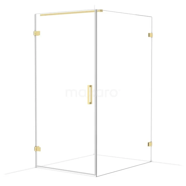 Diamond Shower enclosure | 130x100 cm Light gold Clear glass Pivot door Rectangle CDA211013120LG Diamond Shower enclosure | 130x100 cm Light gold Clear glass Pivot door Rectangle CDA211013120LG