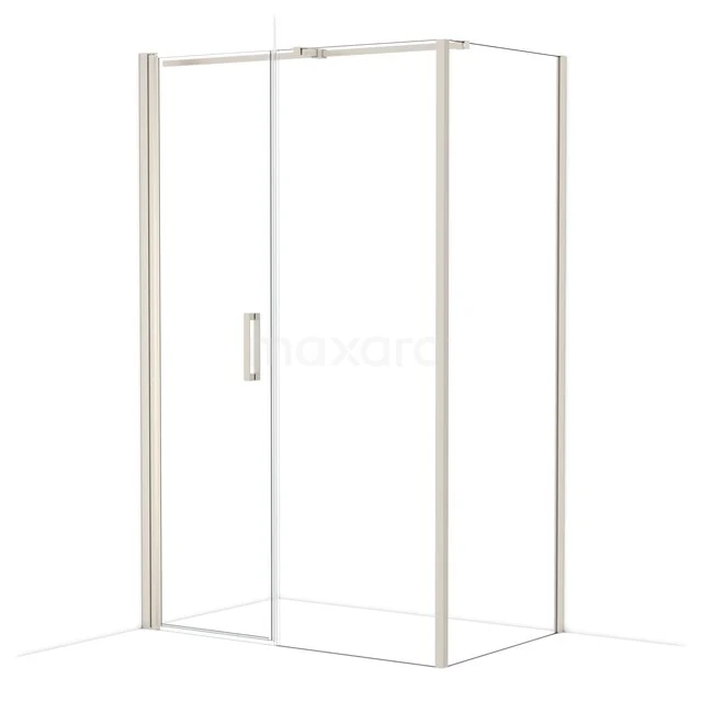 Diamond Duschkabine | 130x80 cm Edelstahl Drehtür Rechteck CDC106087310BR