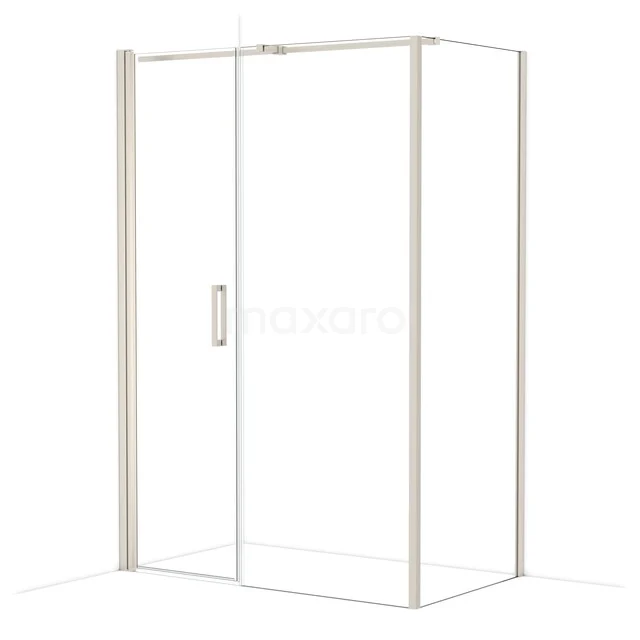Diamond Douchecabine | 140x80 cm Rvs Helder glas Draaideur Rechthoek CDC106088310BR