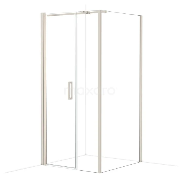 Diamond Duschkabine | 100x100 cm Edelstahl Drehtür Quadrat CDC106104310BR