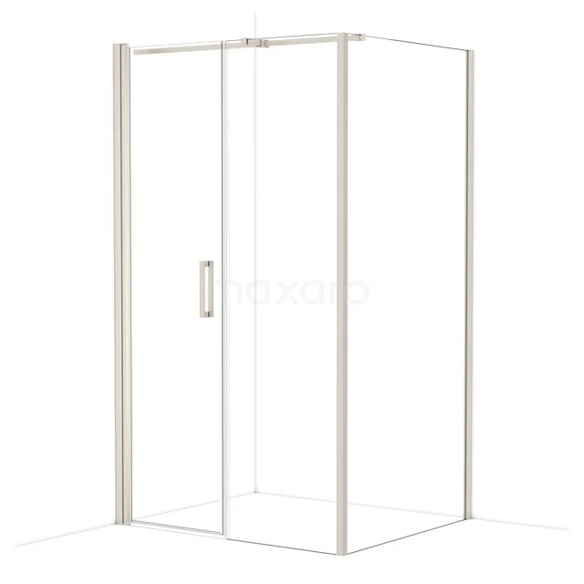 Diamond Shower cabin | 120x100 cm Stainless steel Clear glass Pivot door Rectangle CDC106106310BR