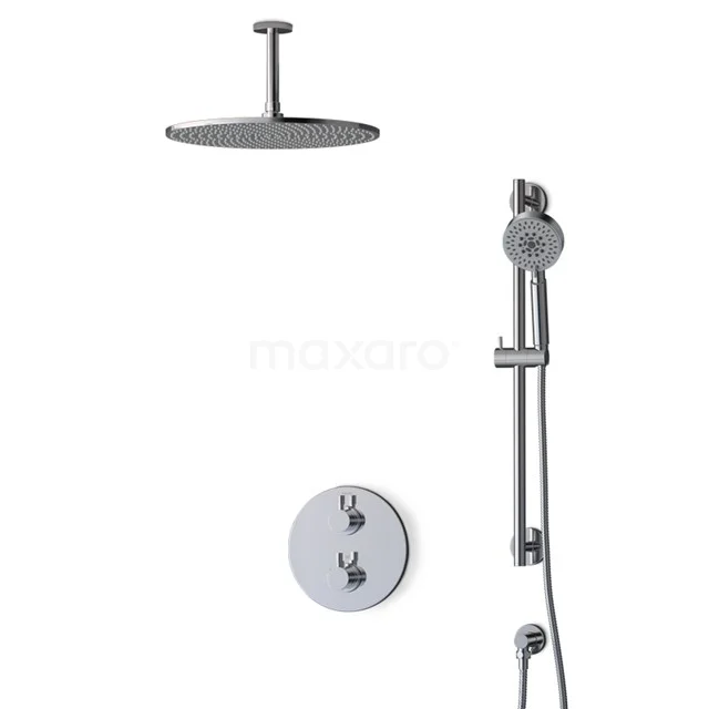 Radius Rain shower Built-in | Chrome 35 cm Rain shower Thermostatic BIC55-00486