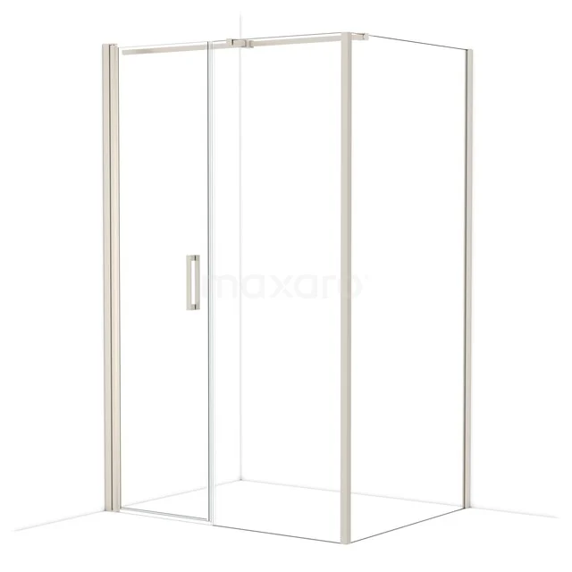 Diamond Douchecabine | 130x100 cm Rvs Helder glas Draaideur Rechthoek CDC106107310BR