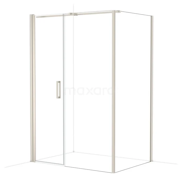 Diamond Douchecabine | 140x100 cm Rvs Helder glas Draaideur Rechthoek CDC106108310BR