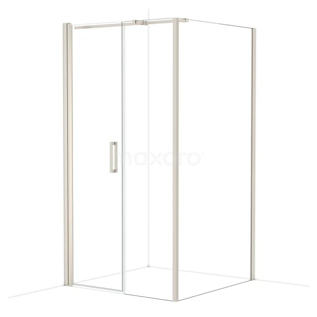 Diamond Shower cabin | 110x110 cm Stainless steel Clear glass Pivot door Square CDC106115310BR