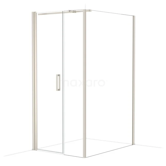 Diamond Douchecabine | 130x100 cm Rvs Helder glas Draaideur Rechthoek CDC106134310BR