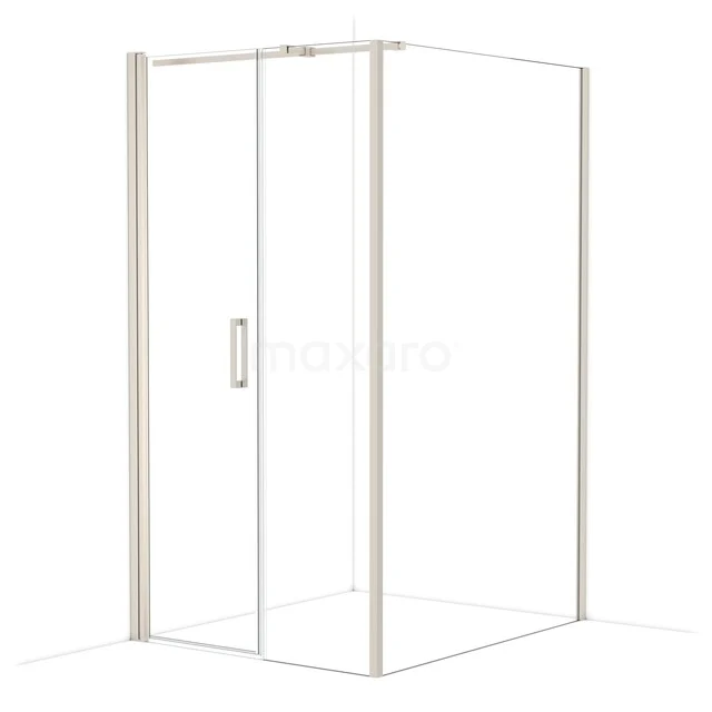 Diamond Douchecabine | 130x110 cm Rvs Helder glas Draaideur Rechthoek CDC106135310BR