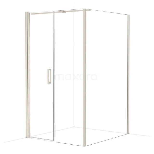 Diamond Shower cabin | 130x120 cm Stainless steel Clear glass Pivot door Rectangle CDC106136310BR