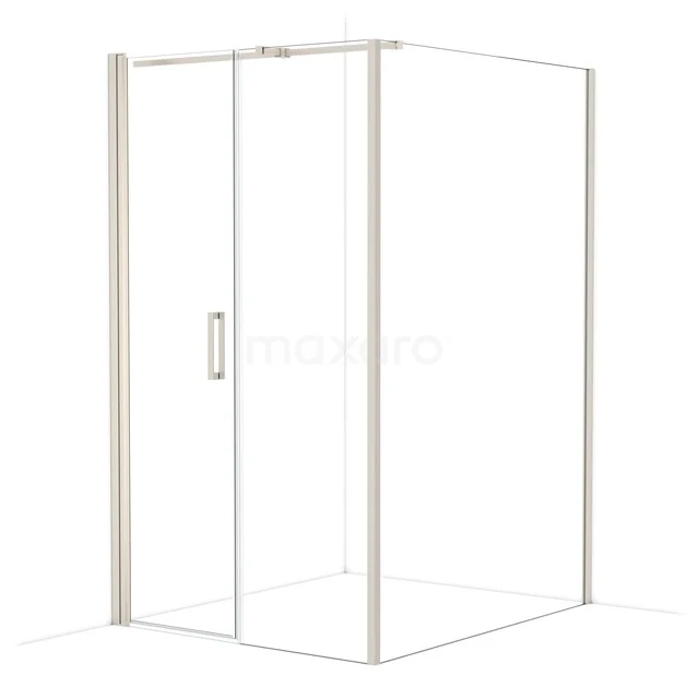 Diamond Duschkabine | 140x120 cm Edelstahl Drehtür Rechteck CDC106146310BR