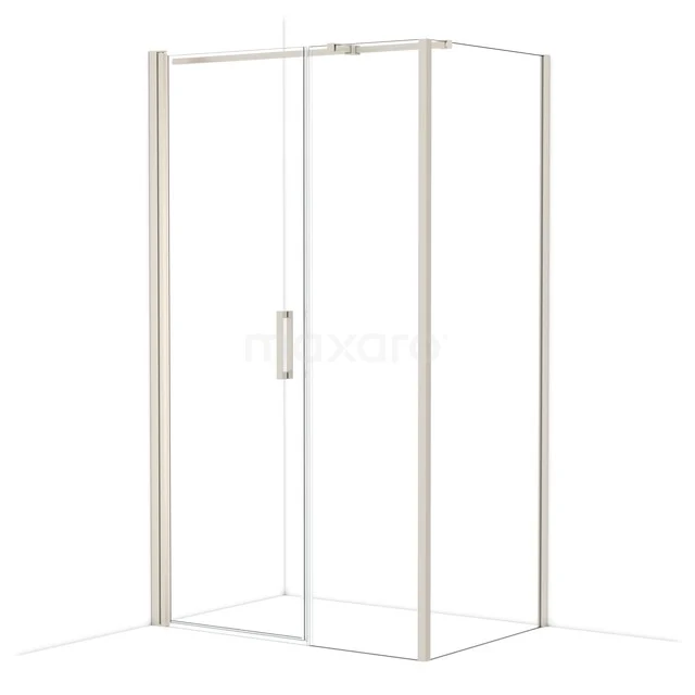 Diamond Duschkabine | 120x80 cm Edelstahl Drehtür Rechteck CDC107085310BR