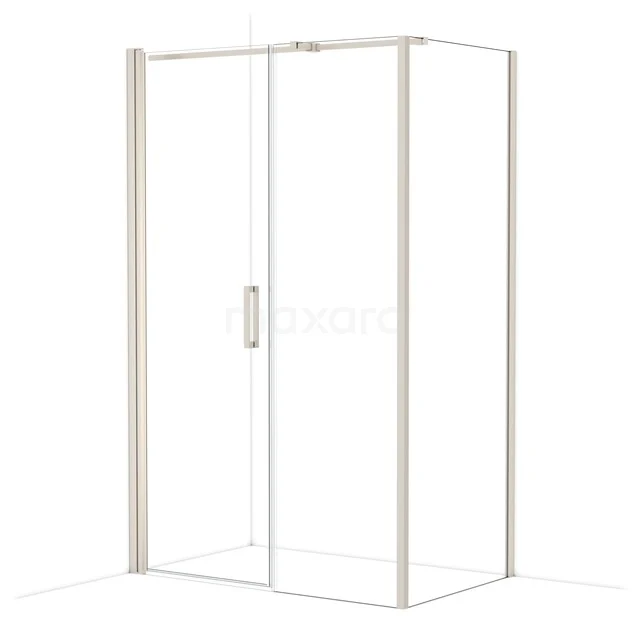Diamond Shower cabin | 130x80 cm Stainless steel Clear glass Pivot door Rectangle CDC107086310BR