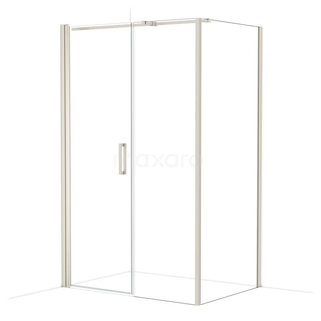 Diamond Douchecabine | 130x90 cm Rvs Helder glas Draaideur Rechthoek CDC107096310BR
