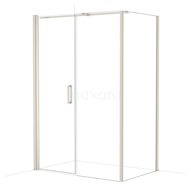 Diamond Duschkabine | 140x90 cm Edelstahl Drehtür Rechteck CDC107097310BR