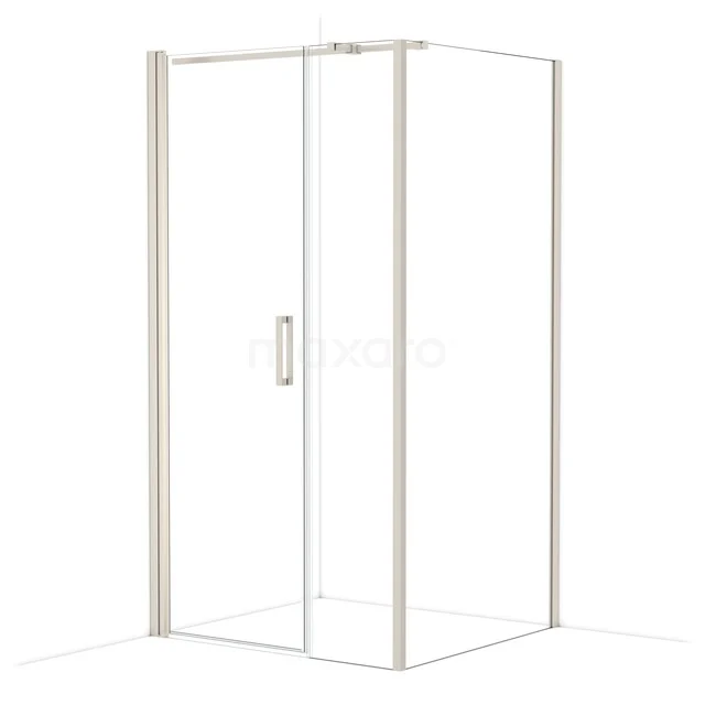 Diamond Douchecabine | 110x100 cm Rvs Helder glas Draaideur Rechthoek CDC107104310BR
