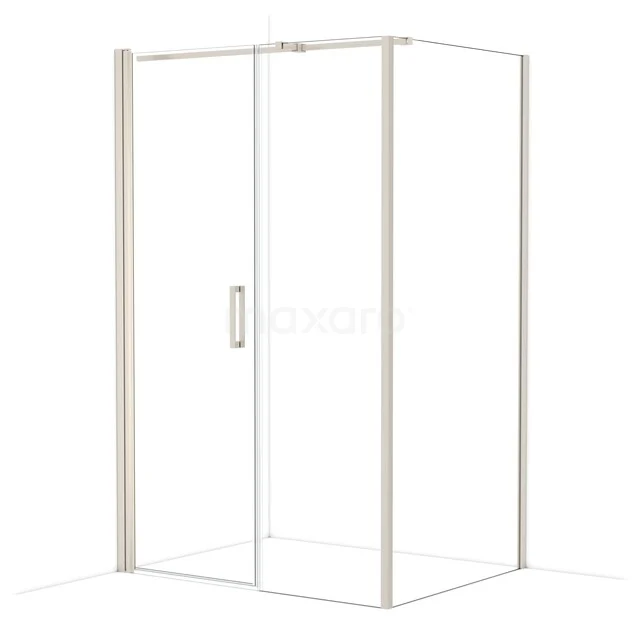 Diamond Douchecabine | 130x100 cm Rvs Helder glas Draaideur Rechthoek CDC107106310BR