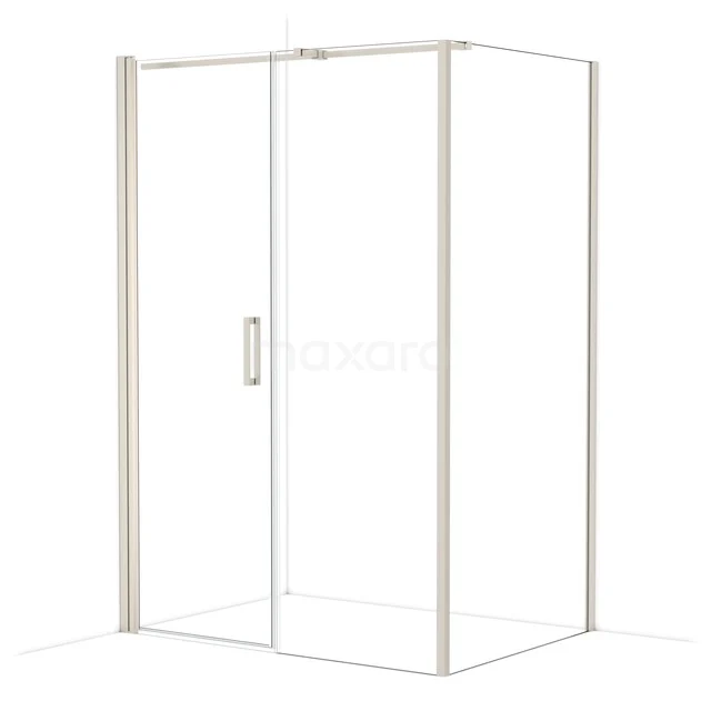 Diamond Duschkabine | 140x100 cm Edelstahl Drehtür Rechteck CDC107107310BR