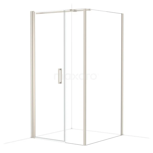 Diamond Douchecabine | 110x110 cm Rvs Helder glas Draaideur Vierkant CDC107114310BR