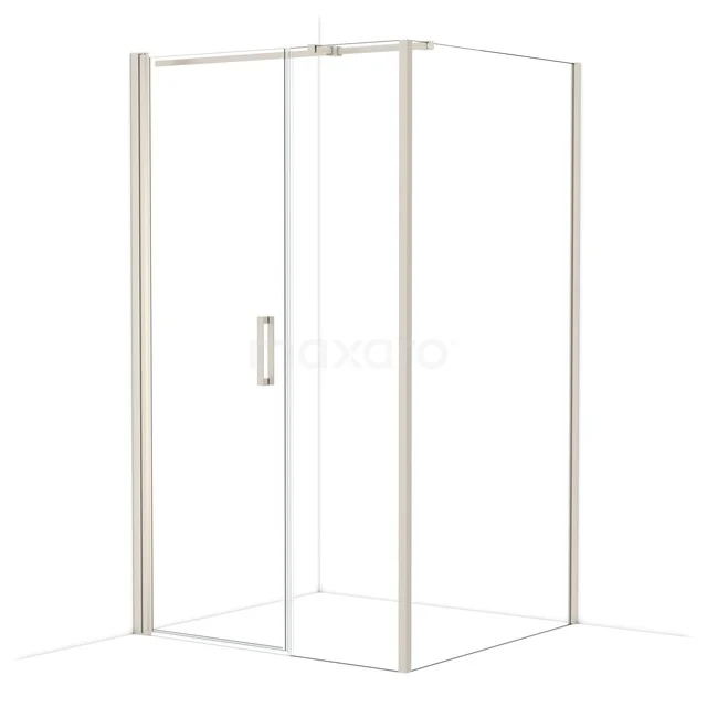 Diamond Douchecabine | 120x110 cm Rvs Helder glas Draaideur Rechthoek CDC107115310BR
