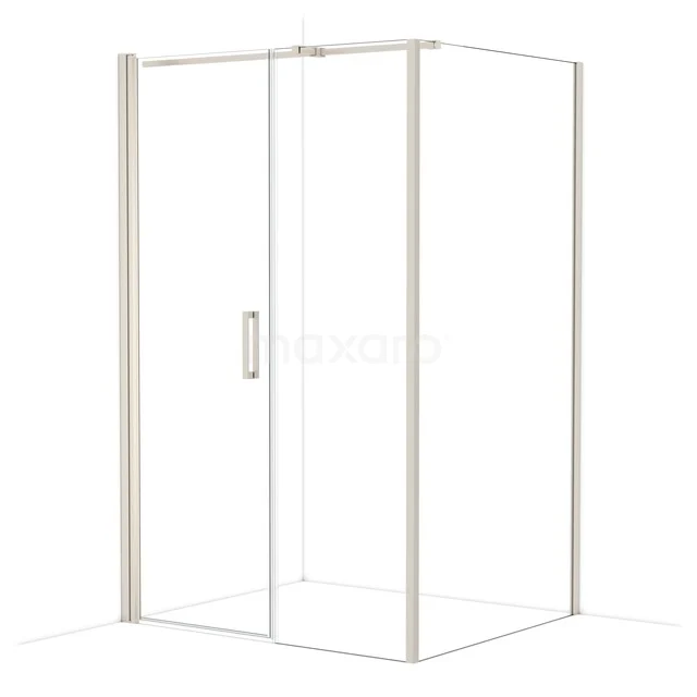 Diamond Duschkabine | 130x110 cm Edelstahl Drehtür Rechteck CDC107116310BR