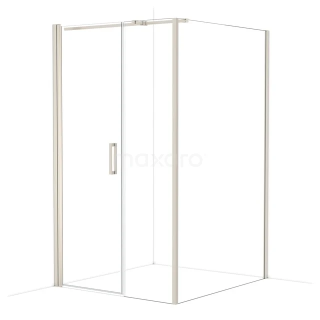 Diamond Douchecabine | 130x120 cm Rvs Helder glas Draaideur Rechthoek CDC107135310BR
