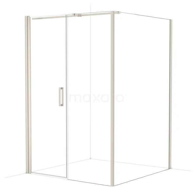 Diamond Douchecabine | 140x140 cm Rvs Helder glas Draaideur Vierkant CDC107147310BR