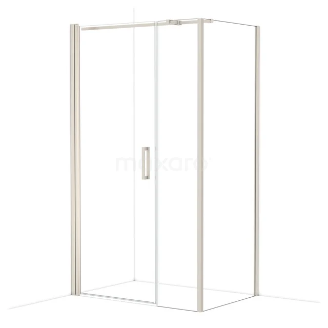 Diamond Duschkabine | 120x80 cm Edelstahl Drehtür Rechteck CDC108084310BR