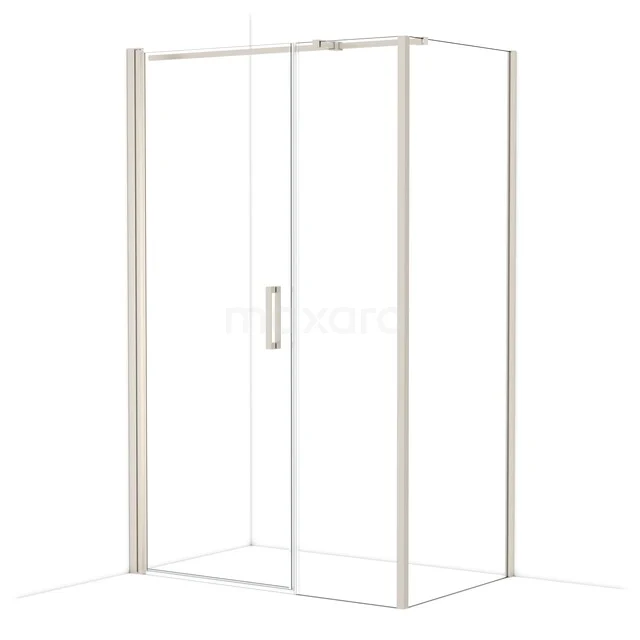 Diamond Douchecabine | 130x80 cm Rvs Helder glas Draaideur Rechthoek CDC108085310BR