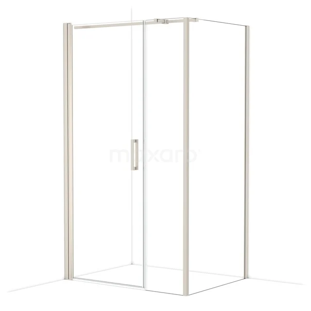 Diamond Douchecabine | 120x90 cm Rvs Helder glas Draaideur Rechthoek CDC108094310BR