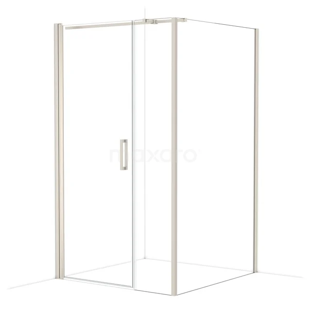 Diamond Shower cabin | 120x120 cm Stainless steel Clear glass Pivot door Square CDC108124310BR