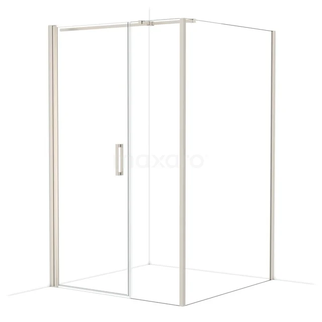 Diamond Douchecabine | 130x130 cm Rvs Helder glas Draaideur Vierkant CDC108135310BR