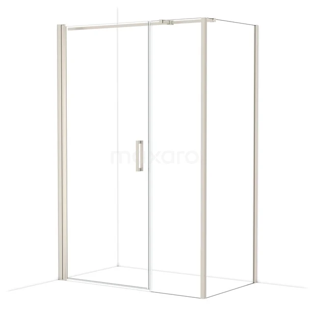 Diamond Duschkabine | 140x80 cm Edelstahl Drehtür Rechteck CDC109085310BR