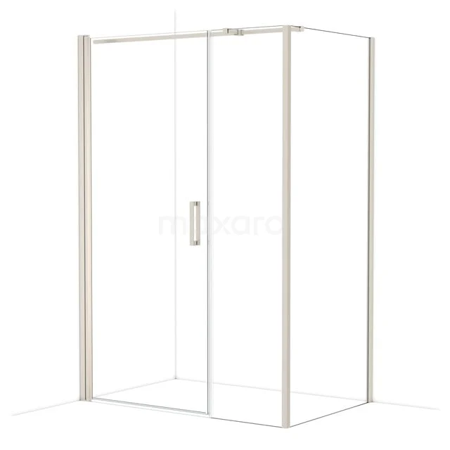 Diamond Douchecabine | 140x90 cm Rvs Helder glas Draaideur Rechthoek CDC109095310BR