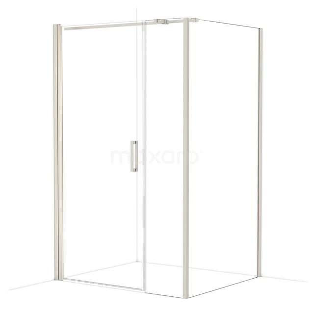 Diamond Douchecabine | 130x110 cm Rvs Helder glas Draaideur Rechthoek CDC109114310BR