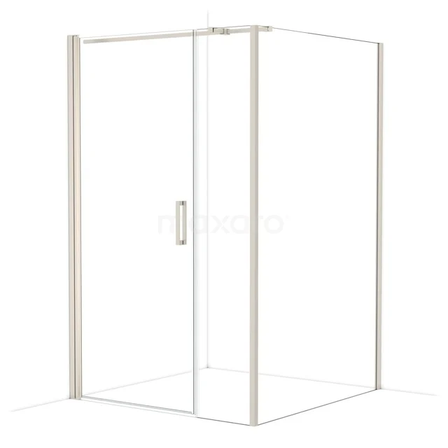 Diamond Douchecabine | 130x130 cm Rvs Helder glas Draaideur Vierkant CDC109134310BR