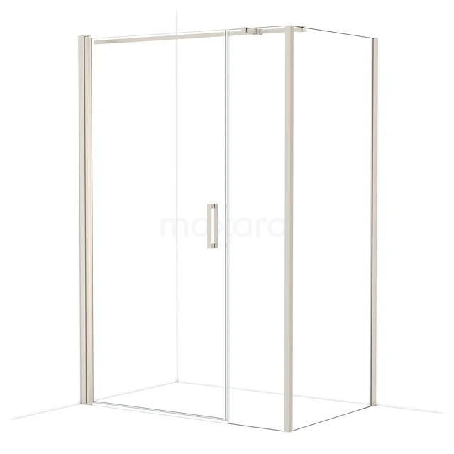 Diamond Douchecabine | 140x90 cm Rvs Helder glas Draaideur Rechthoek CDC110094310BR