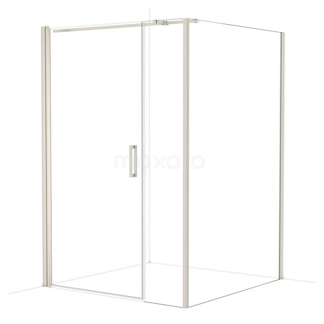 Diamond Douchecabine | 140x140 cm Rvs Helder glas Draaideur Vierkant CDC110144310BR