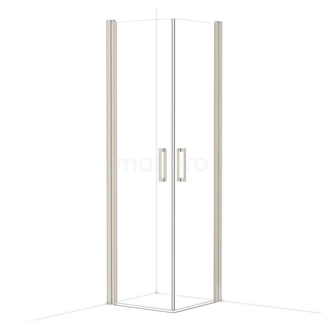Diamond Douchecabine | 60x60 cm Rvs Helder glas Draaideur Vierkant CDE1060610BR