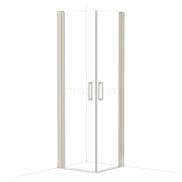 Diamond Shower cabin | 65x65 cm Stainless steel Clear glass Pivot door Square CDE10606210BR