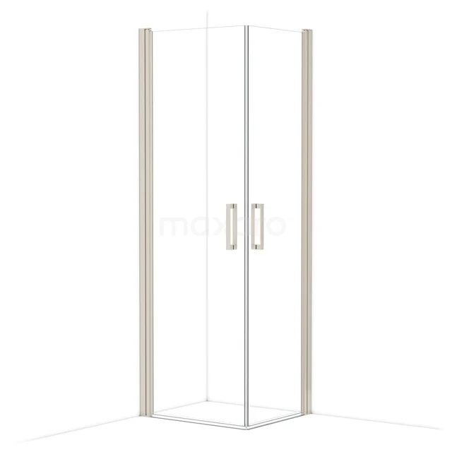 Diamond Douchecabine | 70x60 cm Rvs Helder glas Draaideur Rechthoek CDE1070610BR