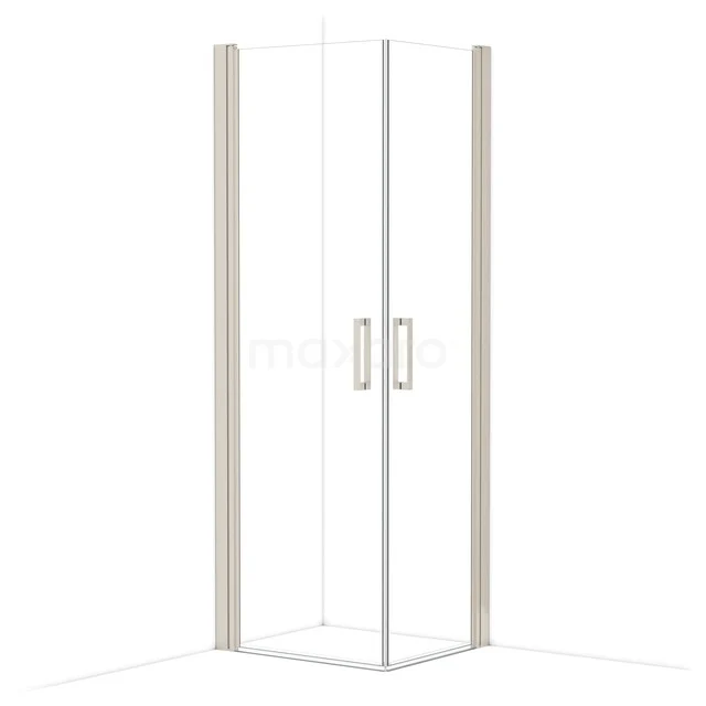 Diamond Shower cabin | 70x60 cm Stainless steel Clear glass Pivot door Rectangle CDE10706110BR