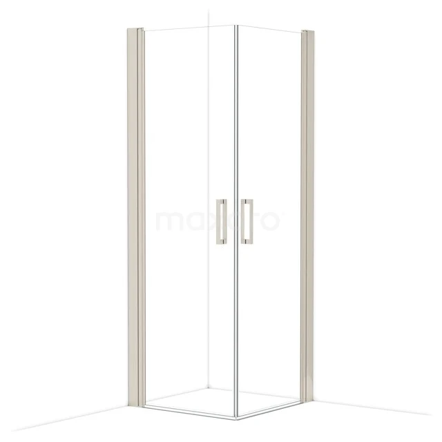 Diamond Douchecabine | 75x75 cm Rvs Helder glas Draaideur Vierkant CDE10707210BR