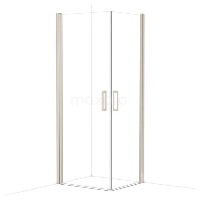 Diamond Shower cabin | 80x70 cm Stainless steel Clear glass Pivot door Rectangle CDE1080710BR