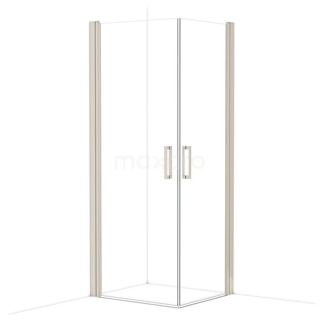 Diamond Shower cabin | 80x70 cm Stainless steel Clear glass Pivot door Rectangle CDE10807110BR