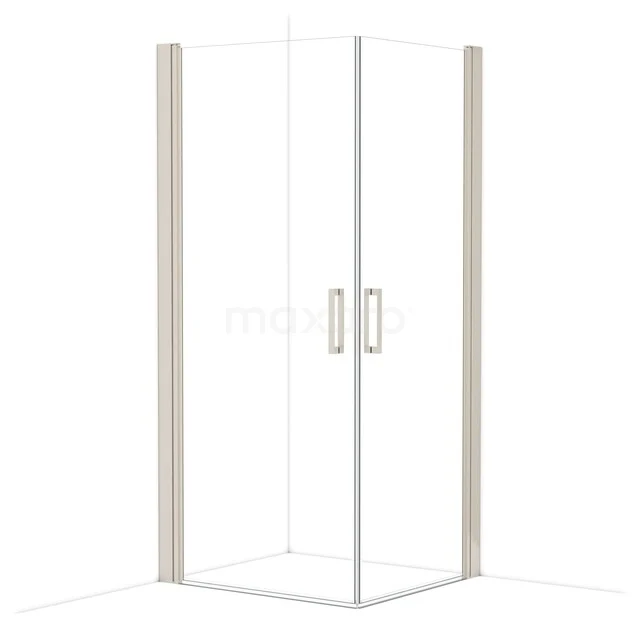 Diamond Duschkabine | 95x85 cm Edelstahl Drehtür Rechteck CDE10908210BR